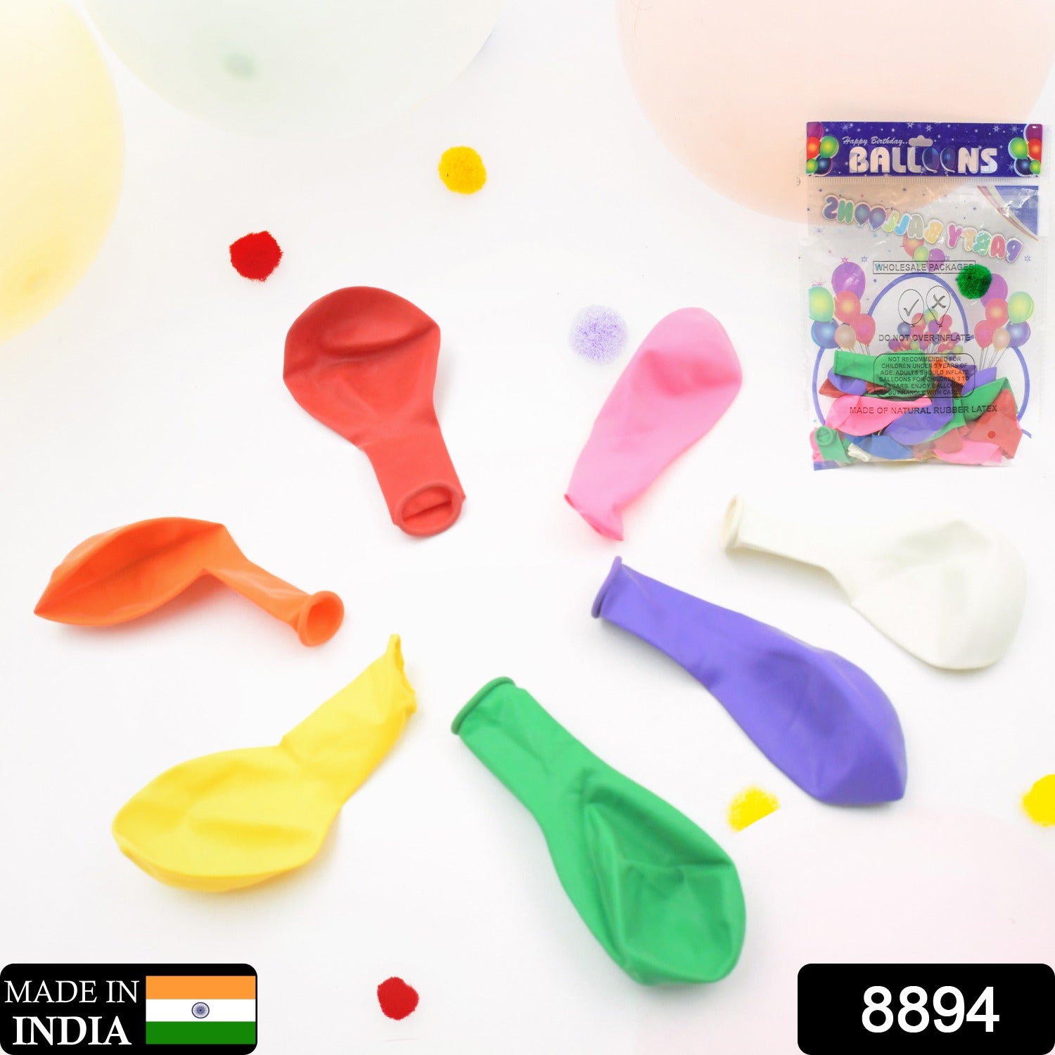 8894 Balloons Kinds of Latex Balloons for Birthday/Anniversary/Valentine's/Wedding/Engagement Party Decoration Birthday Decoration Items for Kids Multicolor (24 Pcs Set) 8894 Balloons Kinds of Latex Balloons for Birthday/Anniversary/Valentine's/Wedding/Engagement Party Decoration Birthday Decoration Items for Kids Multicolor (24 Pcs Set)